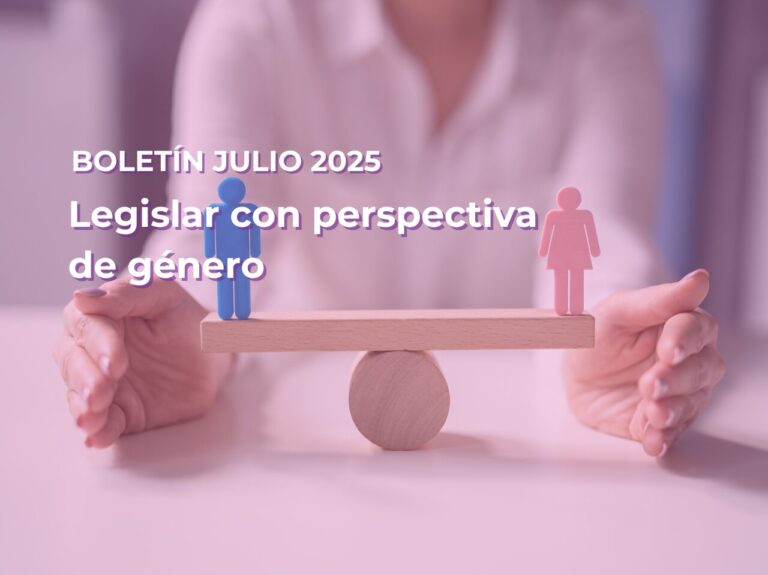 Lee más sobre el artículo Boletín julio – Legislar con perspectiva de género